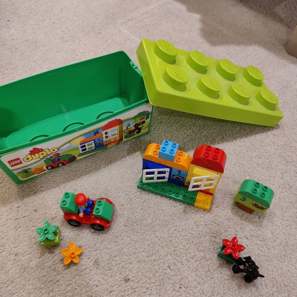 LEGO DUPLO All In-1-Box Of Fun Creative Bricks Building Block Set 65 pc #6071235